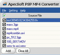 ApecSoft PSP MP4 Converter for tomp4.com icon